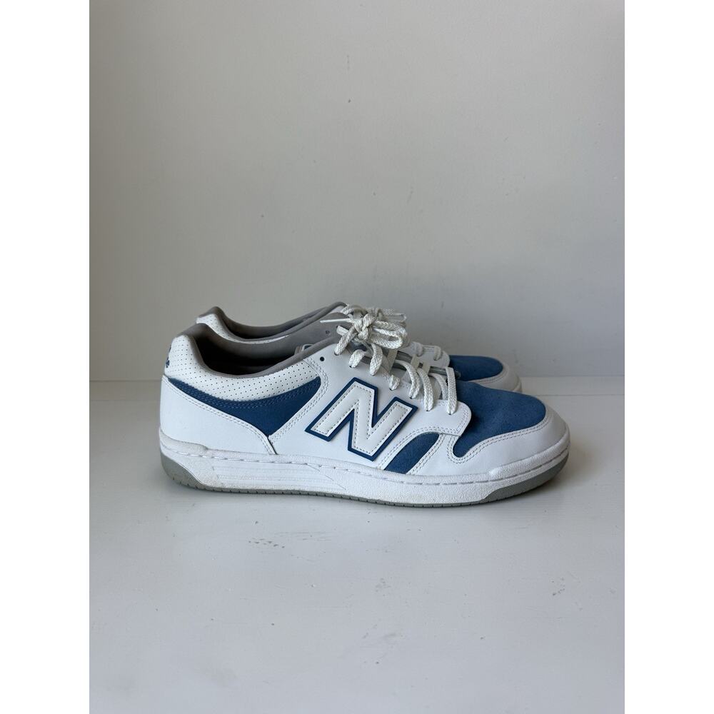 Men's New Balance BB480 Casual Shoes White/Navy Blue BB480LHU Size 13 US